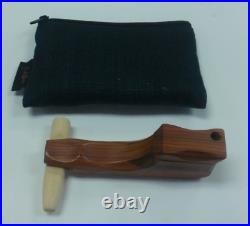 Jack Herer Double Barrel Ricocheting Vortex Smoking Wood Hand Pipe Original Pouc