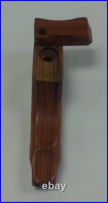 Jack Herer Double Barrel Ricocheting Vortex Smoking Wood Hand Pipe Original Pouc