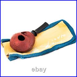 KEN PIPES 22480 Italian Briar, Sand blast, Urushi Ebonite Tobacco Smoking Pipe