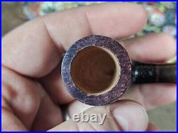 Keresaspa Pipes 78 Sandblasted Billiard with Bamboo Tobacco Smoking Pipe
