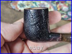 Keresaspa Pipes 78 Sandblasted Billiard with Bamboo Tobacco Smoking Pipe