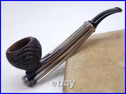 Kirsten Tx Quarterbent Estate Pipe, Kirsten Briar Bowl, New Vulcanite Bit