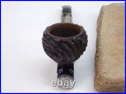 Kirsten Tx Quarterbent Estate Pipe, Kirsten Briar Bowl, New Vulcanite Bit