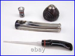 Kirsten Tx Quarterbent Estate Pipe, Kirsten Briar Bowl, New Vulcanite Bit