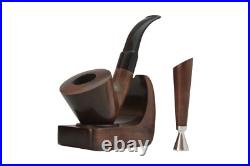 Kit Sherlock Holmes shape Smoking tobacco wooden pipe with tamper and stand KAF