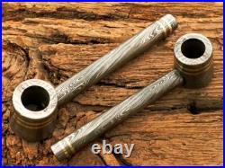 Knives Beautiful Custom Handmade In Damascus Steel Smoke Pipe And Tobacco Pipe