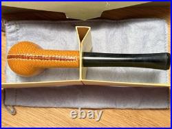 LONGCHAMP UNSMOKED LEATHER COVERED PANEL PIPE in Box Keeper Bag France