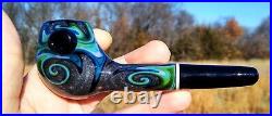 Lagoon Linework Classic Styled Glass Tobacco Apple Pipe