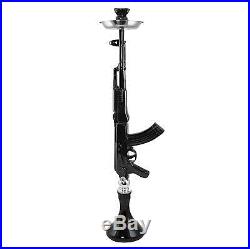 Large Black AK-47 Mod Hookah -Mob Shisha Gun AK47 Smoking Pipe