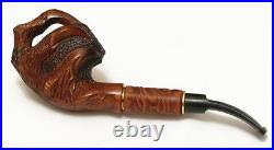 Leather CLAW DESIGN UNIQUE HAND CARVED Extra Long Smoking Pipe Pipes HOOKAH 9 mm