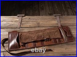 Leather Pipe Roll Handmade Tobacco Pouch & Smoking Pipe Storage Bag