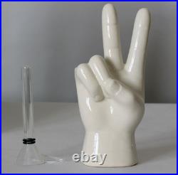 (Lot of 20) PEACE Symbol Smoking Pipe & 3pc Grinder Thick Ceramic 5.5 Gift Box
