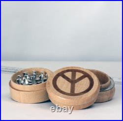 (Lot of 20) PEACE Symbol Smoking Pipe & 3pc Grinder Thick Ceramic 5.5 Gift Box
