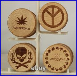 (Lot of 20) PEACE Symbol Smoking Pipe & 3pc Grinder Thick Ceramic 5.5 Gift Box