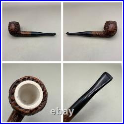 Lot of 8 NOS Italy Meerschaum Lined Tobacco Pipes Mixed Smooth & Rusticated
