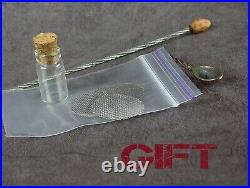 Lotus Metal Smoking Pipe, Bronze-Copper Smoking set, Spoon and Cleaning Tool
