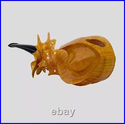 Luxury Freehand Smoking Tobacco Pipe Kit- Horn Inserted Briar Pipe -sava-savenko