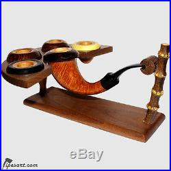 Luxury Smooth Calabash Smoking Pipe Kit- 5 Cups Series By Master Demirev