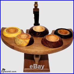 Luxury Smooth Calabash Smoking Pipe Kit- 5 Cups Series By Master Demirev