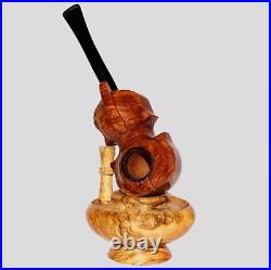 Luxury Violin Freehand Smooth Tobacco Briar Smoking Pipe Kit- Master Cascia