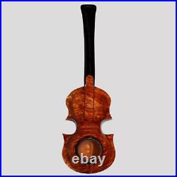 Luxury Violin Freehand Smooth Tobacco Briar Smoking Pipe Kit- Master Cascia