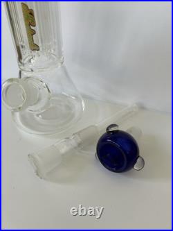 MEDICALI 12 Inch Double Chamber Beaker With 8 Percolators Smoking Tobacco Pipe