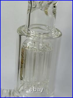 MEDICALI 12 Inch Double Chamber Beaker With 8 Percolators Smoking Tobacco Pipe
