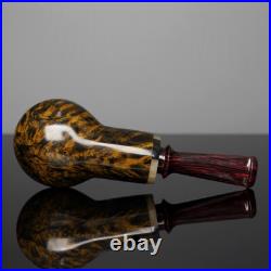 MUXIANG Briar Apple-shape Tobacco Pipe Smooth Wooden Freehand Smoking Pipe Gift