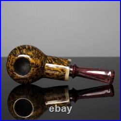 MUXIANG Briar Apple-shape Tobacco Pipe Smooth Wooden Freehand Smoking Pipe Gift