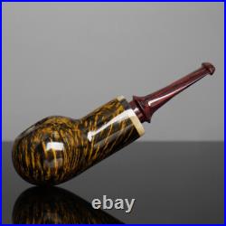 MUXIANG Briar Apple-shape Tobacco Pipe Smooth Wooden Freehand Smoking Pipe Gift