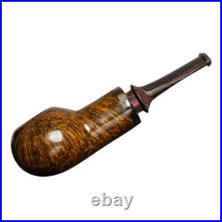 MUXIANG Briar Apple-shape Tobacco Pipe Smooth Wooden Smoking Pipe Ebonite Stem