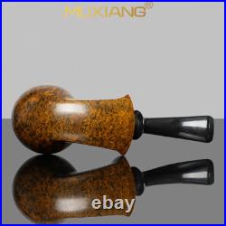 MUXIANG Briar Blowfish Tobacco Pipe Smooth Wooden Freehand Pipe Ebonite Stem