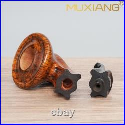 MUXIANG Briar Bulldog Pipe Handmade Briar Freehand Tobacco Pipe Cumberland Stem