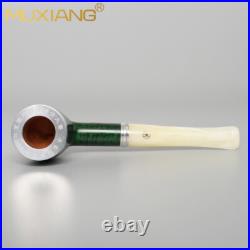 MUXIANG Briar Honey Bowl Pipe Wooden Billiard Tobacco Pipe Smooth Pipe Gift Box
