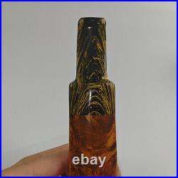 MUXIANG Briar Smooth Freehand Pipe Handmade Wooden Tobacco Pipe Vulcanite Stem