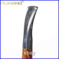 MUXIANG Briar Smooth Freehand Pipe Wooden Tobacco Smoking Bent Cumberland Stem