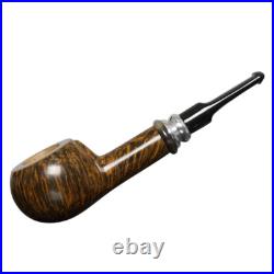 MUXIANG Briar Tobacco Pipe Smooth Pot Pipe Handmade Smoking Pipe Ebonite Stem