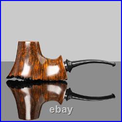 MUXIANG Briar Volcano Pipe Handmade Smooth Tobacco Pipe Wooden Smoking Pipe