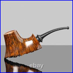 MUXIANG Briar Volcano Pipe Handmade Smooth Tobacco Pipe Wooden Smoking Pipe