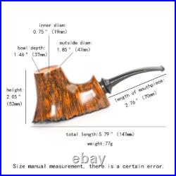 MUXIANG Briar Volcano Pipe Handmade Smooth Tobacco Pipe Wooden Smoking Pipe MUXIANG Briar Volcano Pipe Handmade Smooth Tobacco Pipe Wooden Smoking Pipe