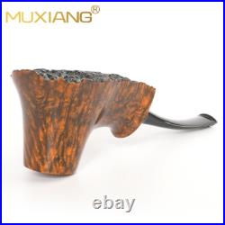 MUXIANG Briar Volcano Pipe Handmade Smooth Tobacco Pipe Wooden Smoking Pipe MUXIANG Briar Volcano Pipe Handmade Smooth Tobacco Pipe Wooden Smoking Pipe