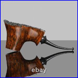 MUXIANG Briar Volcano Pipe Handmade Smooth Tobacco Pipe Wooden Smoking Pipe