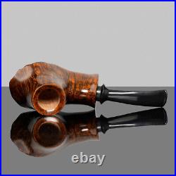 MUXIANG Briar Volcano Pipe Handmade Smooth Tobacco Pipe Wooden Smoking Pipe