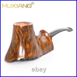 MUXIANG Briar Volcano Pipe Handmade Smooth Tobacco Pipe Wooden Smoking Pipe MUXIANG Briar Volcano Pipe Handmade Smooth Tobacco Pipe Wooden Smoking Pipe