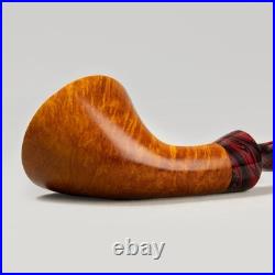 MUXIANG Briar Wood Horn Pipe Handmade Smooth Tobacco Pipe Small Pipe Ebonit Stem