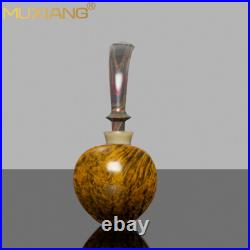 MUXIANG Briar Wooden Freehand Pipe Vulcanite Stem Smooth Tobacco Smoking Pipe