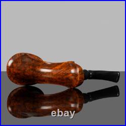 MUXIANG Briar Wooden Horn Pipe Handmade Wooden Tobacco Smoking Pipe Burl Ebonite