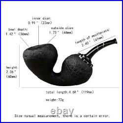 MUXIANG Briar Wooden Smoking Tobacco Pipe Handmade Calabash Shape Freehand Style