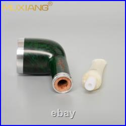 MUXIANG Briar Wooden Tobacco Pipe Smooth Honey Bowl Pipe Straight Billiard Pipe