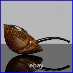 MUXIANG Briar Wooden Vest Pocket Tobacco Pipe Smooth Freehand Pipe Ebonite Stem